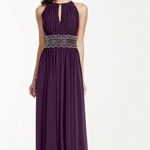 Floor-length jersey gown